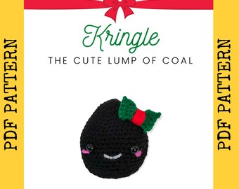 Lump of Coal Crochet Pattern – Kringle Amigurumi (PDF Pattern)