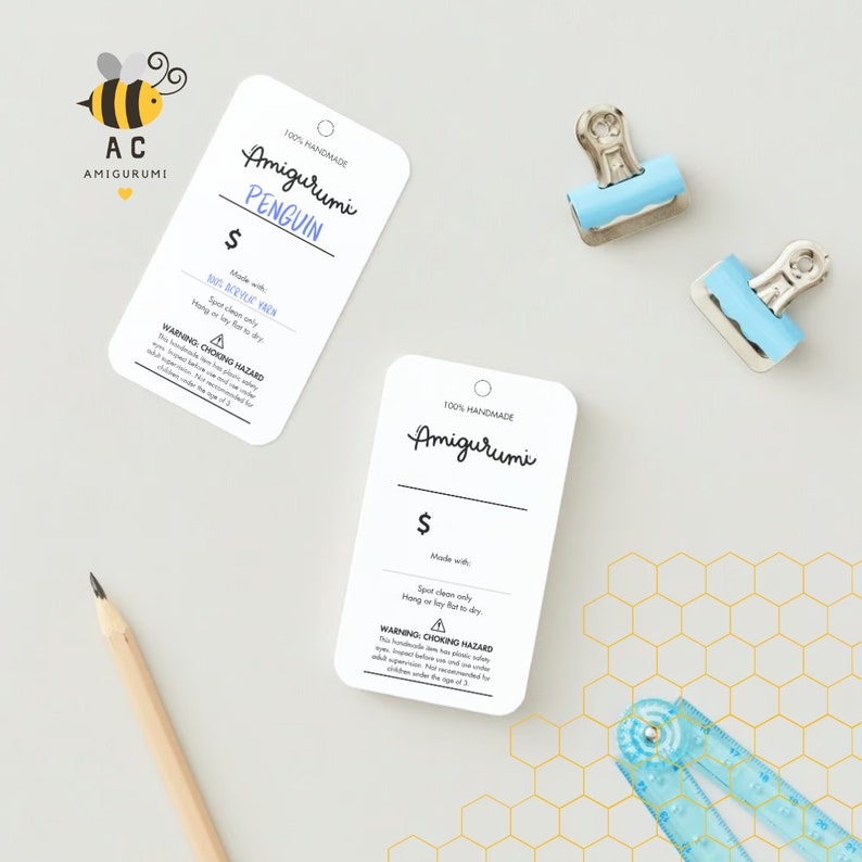 Fair Tags Amigurumi Craft Fair Price Tags Printable (digital Download) - Etsy