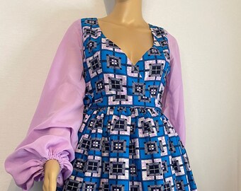 Wrapper Dress| Ankara Open Dress | African Print dress
