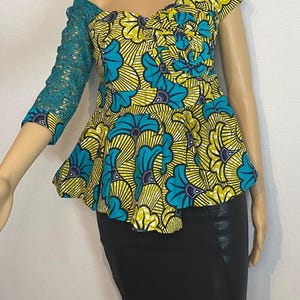 African Print Top | African Top for Women | Ankara Top | African Attire | Ankara Blouse | Women&#39;s gift | Gift Ideas