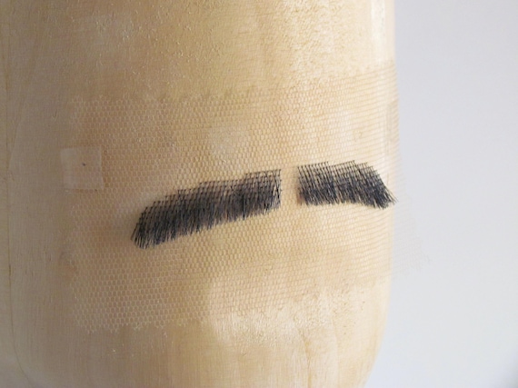 The Gomez | Realistic Fake Moustache Black White Ginger Handmade Lace 1920s Pencil Addams Family Costume Professional Quality Theatre