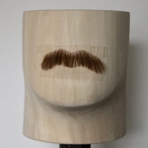 The Dad | Human Hair Professional Quality Fake Moustache Brown Blond Bushy 1980s Costume Theatre Cosplay Lace Knotted Ventilated Handmade