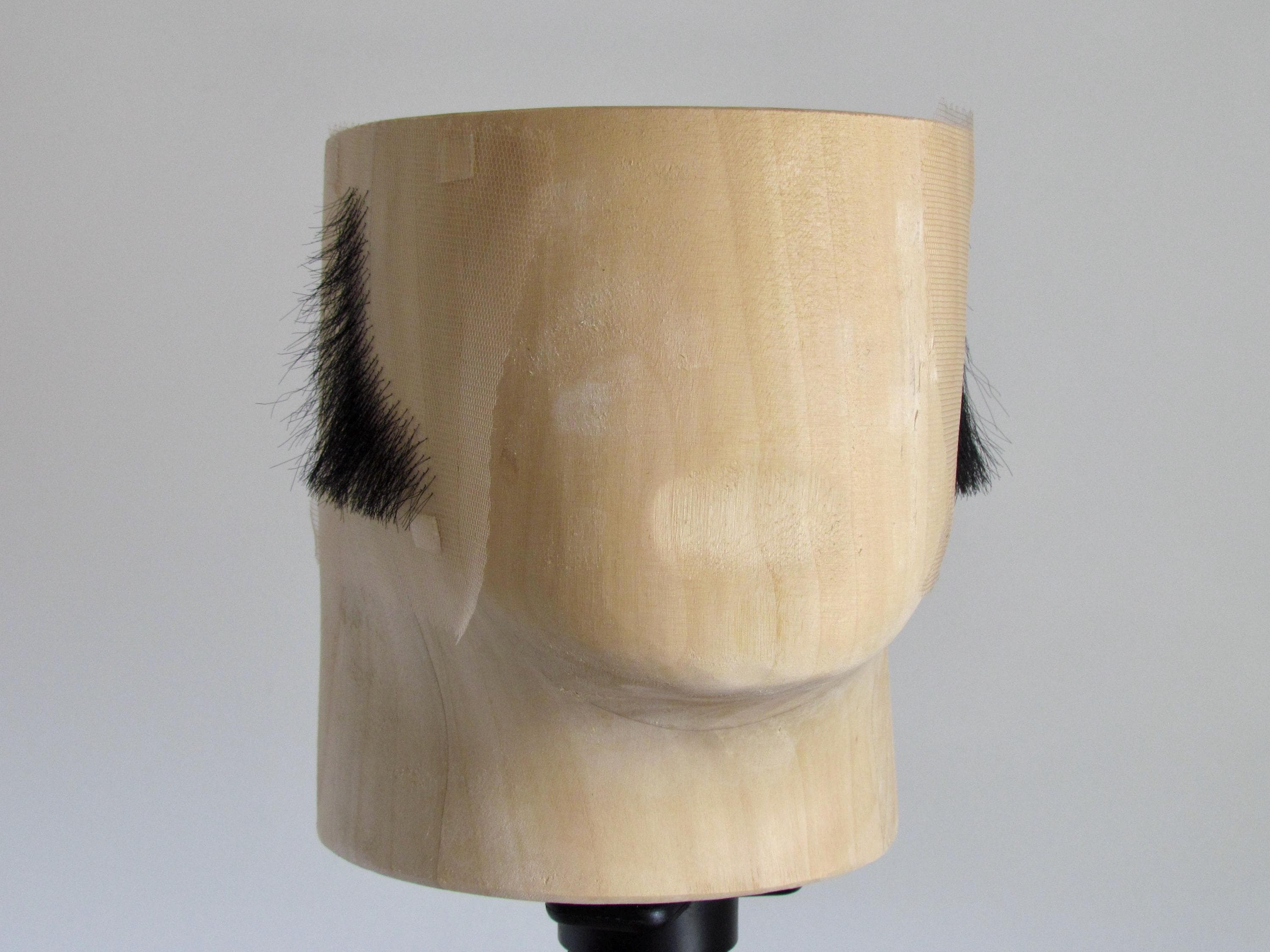 The Darcy | Realistic Black Synthetic Hair Side Burns Mutton Chops Historical Period Facial Hair Lace Postiche Regency 1970s