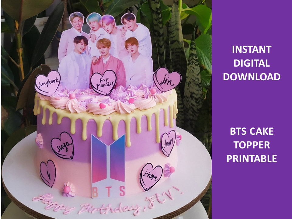 BTS Army Girl Cake Topper -  Portugal