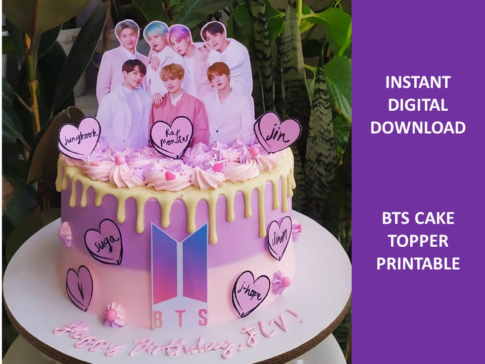 Bts Theme Cake | bakehoney.com