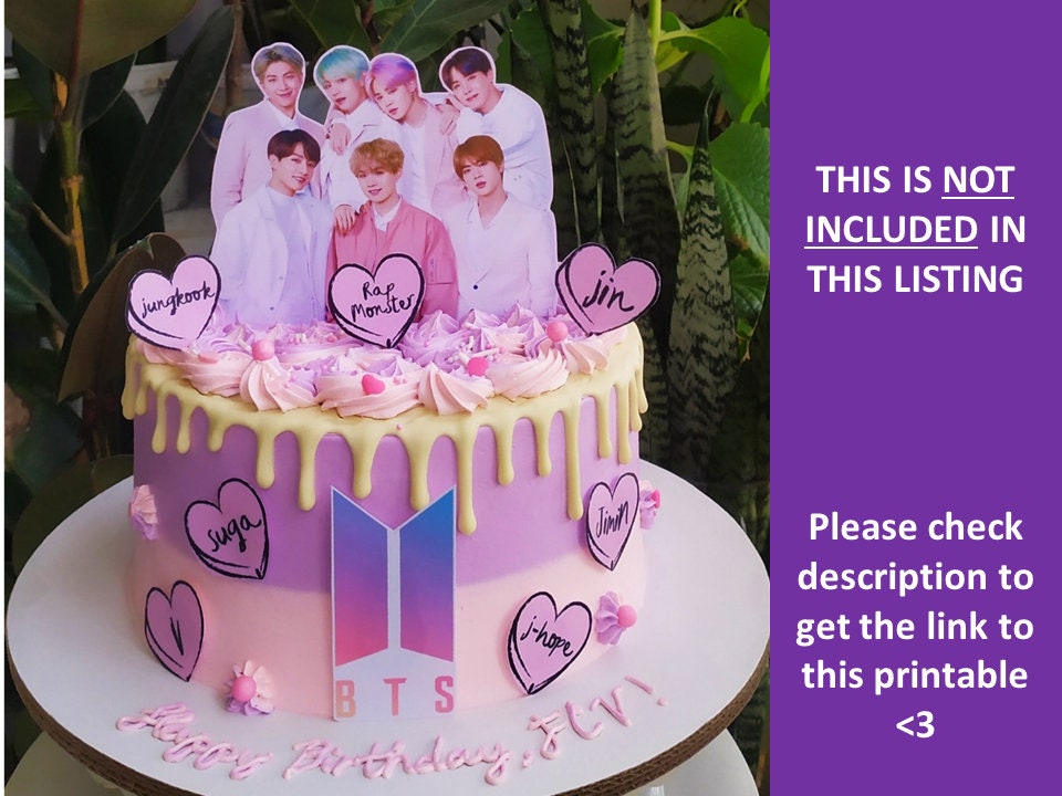 BT21 BTS Cupcake / Cake Topper digital Download - Etsy Canada