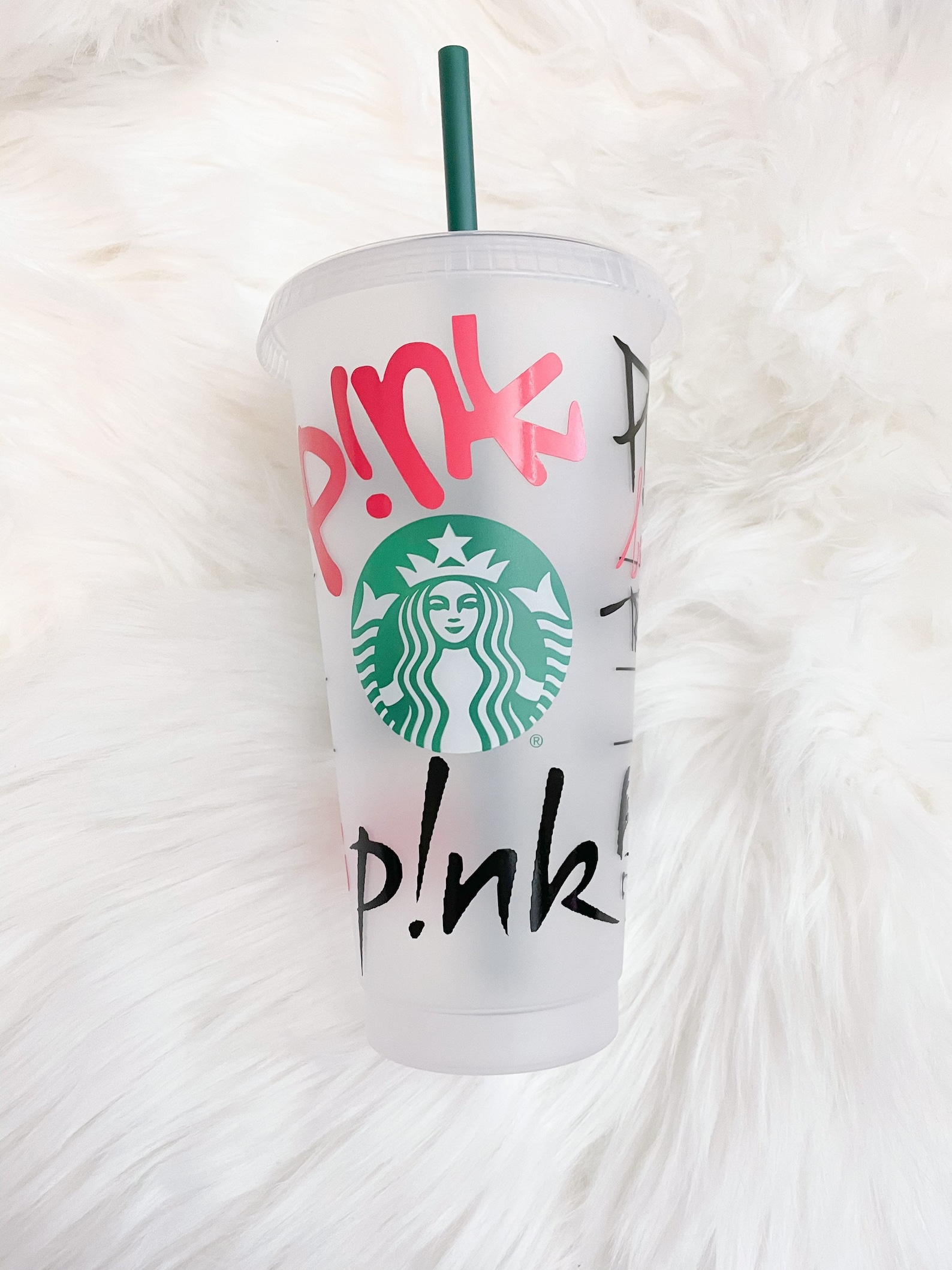 Pink Starbucks Cup 24oz Starbucks Coffee Tea Celebrity Etsy
