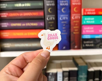 Pink Silly Goose Vinyl Sticker - Kindle Accessory