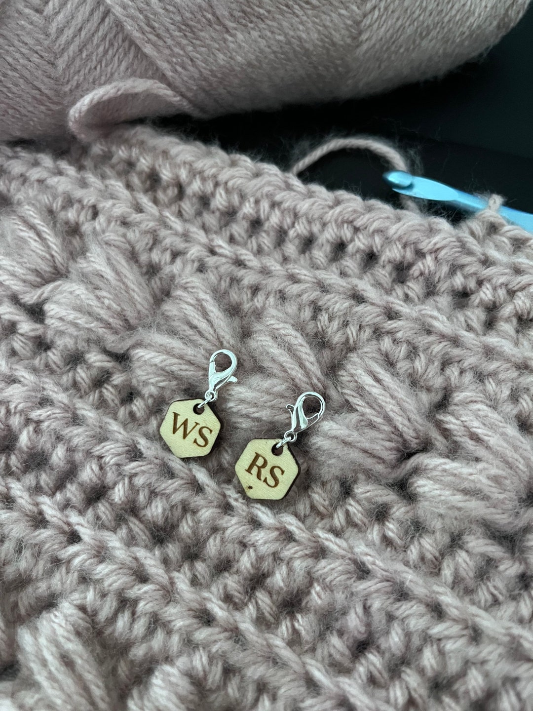 Crochet Hook Letter Reminder Marker Set, Removable Markers. Crochet