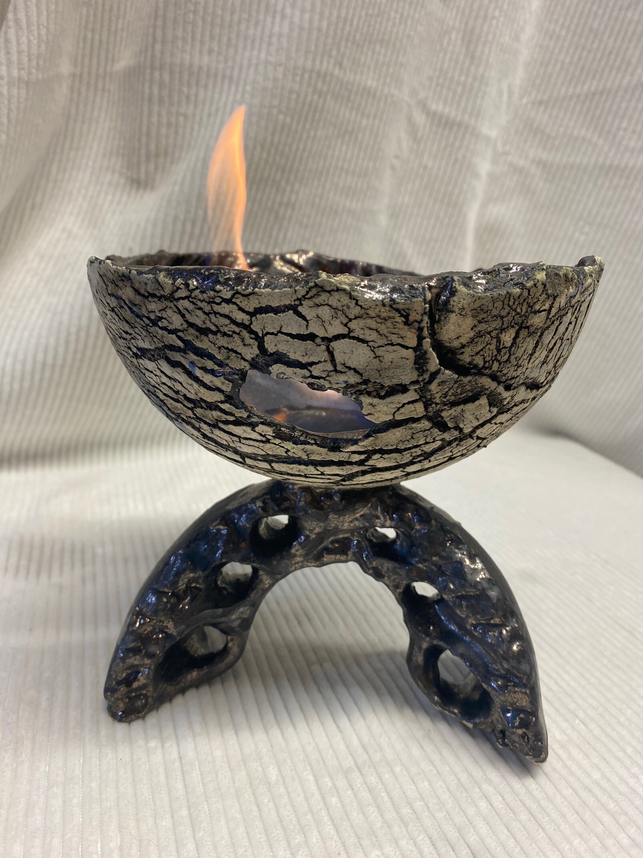 Handmade Ceramic Table top Fire bowl Etsy