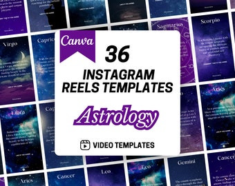 Astrologi Instagram-mallar Reels Motiverande citat | Stjärnteckeninlägg | Instagram Stjärntecken | Affirmationsinlägg | Videoinläggsmallar