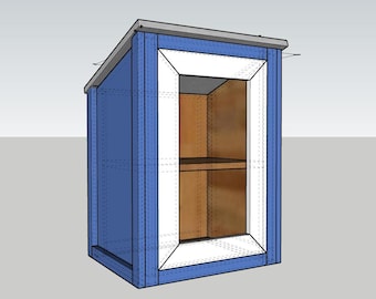 Planos de carpintería para bricolaje en biblioteca de préstamo gratuito al aire libre - Caja de intercambio de libros comunitarios - Descarga digital