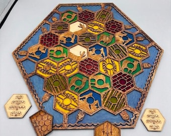 Custom Catan Board Standard + Expansion | Graphic Catan Box