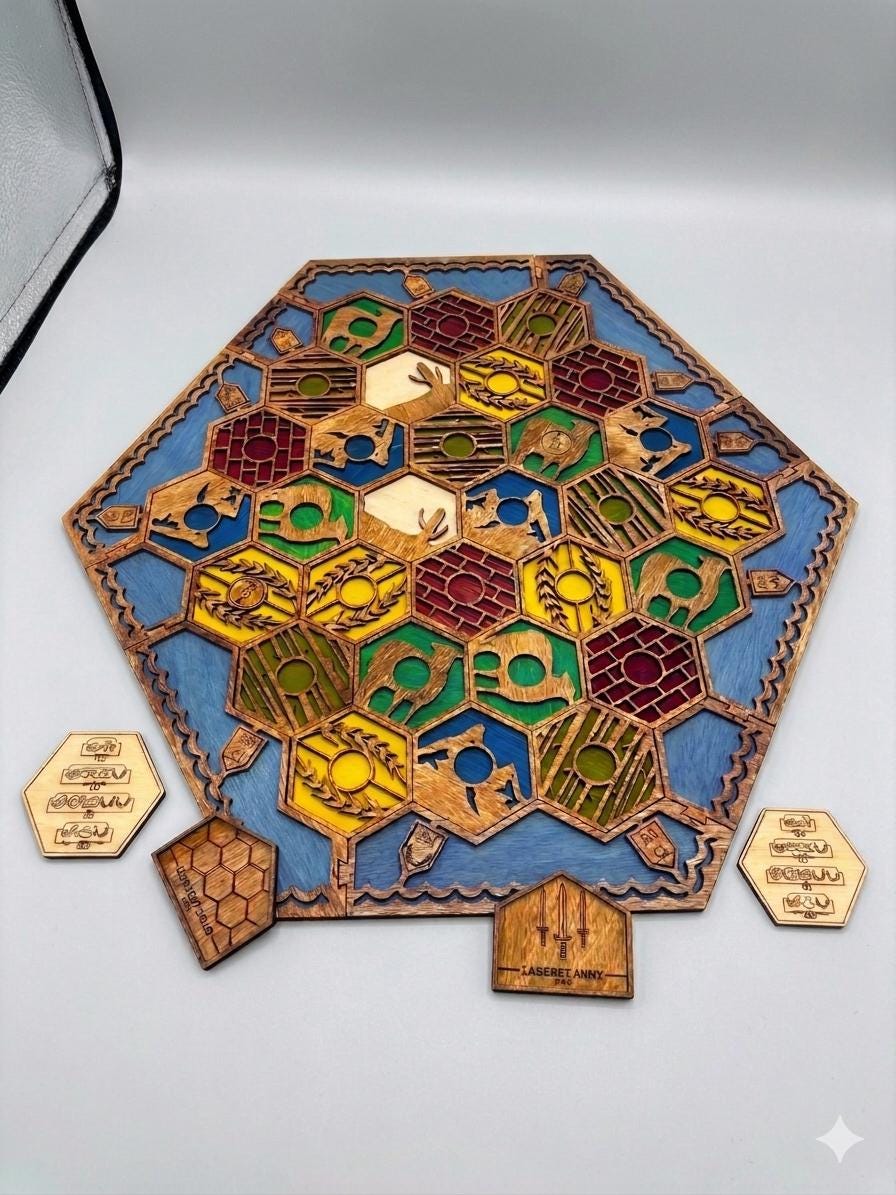 Wooden Catan - Etsy