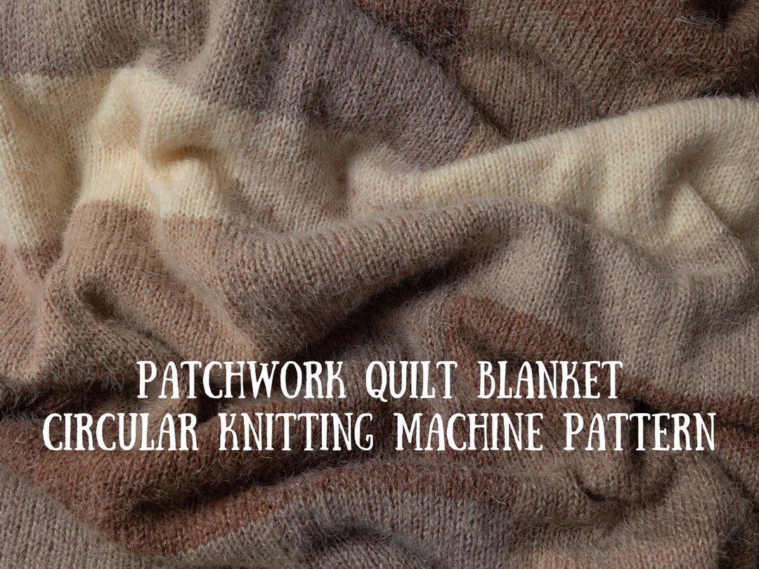 Patchwork Quilt Blanket Knitting Machine Pattern - Etsy