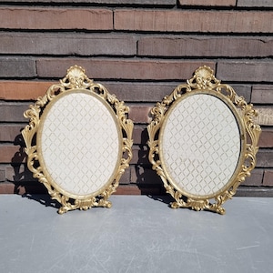 Italian Baroque metal frames for photo or painting etc. (Internal dimensions 8.6 x 6.69 inches)