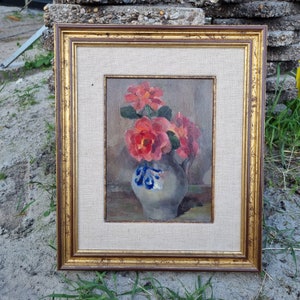 antique dutch flower still life painting