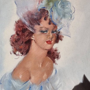 After Jean Gabriel Domergue (1889-1962), belle époque Parisienne