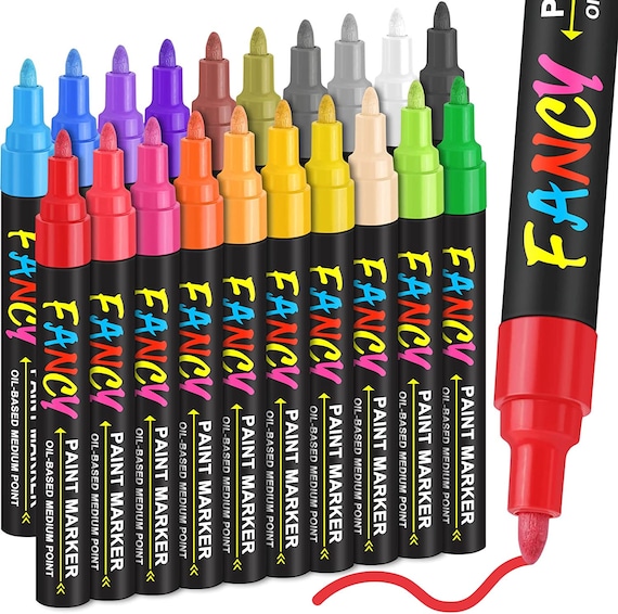 20 Pc Set Artistic Oil Based Markers Artistic Oil Based Pen Fine