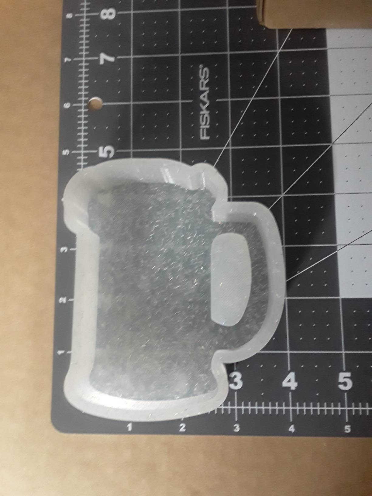 Coffee Cup 1 Cavity Soap or Candle Silicone Mold 1342