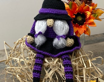 Crochet Witch Gnome Pattern: Halloween Amigurumi (PDF Pattern)