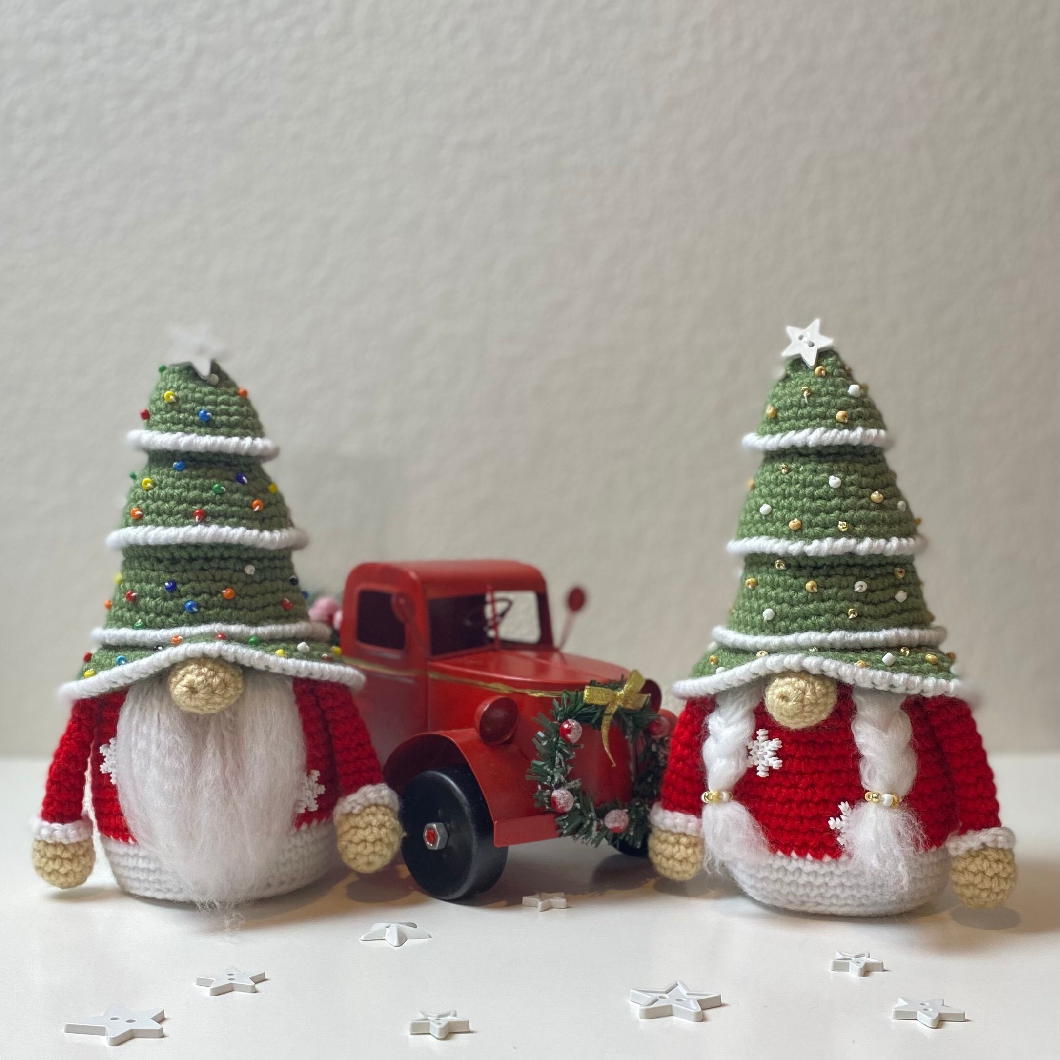 Christmas Tree Hat Amigurumi Gnome - Etsy