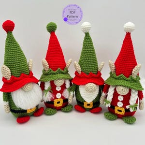Winter Weihnachten Wichtel Häkelanleitung: Elfe Amigurumi DIY (PDF Download)