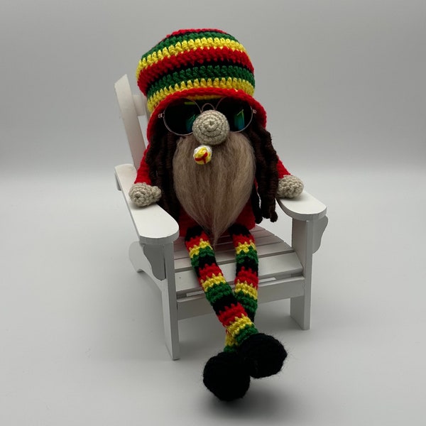 Rastafarian Amigurumi Crochet Gnome Pattern - Handmade Home Decoration Gift