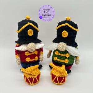 Christmas Nutcracker Gnome Crochet Pattern: Amigurumi Winter Gnome - Holiday Décor PDF