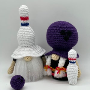 Gnome Crochet Pattern Amigurumi - Bowling Ball and Pin Crochet Gnome Patterns - Amigurumi DIY