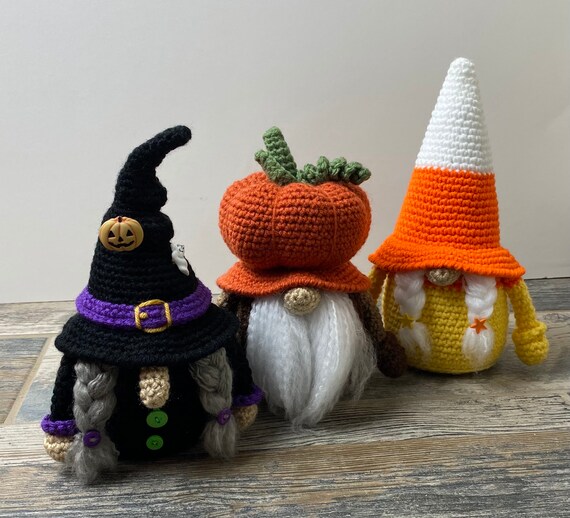 Autumn Gnome Bag Holder Crochet Pattern - PDF