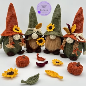 Haakpatroon kabouter herfstoogst – amigurumi herfstdecor pdf
