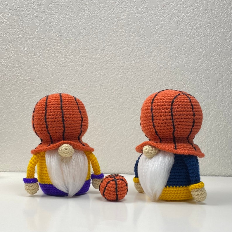 Crochet Amigurumi Basketball Gnome Pattern PDF Instuctions image 3