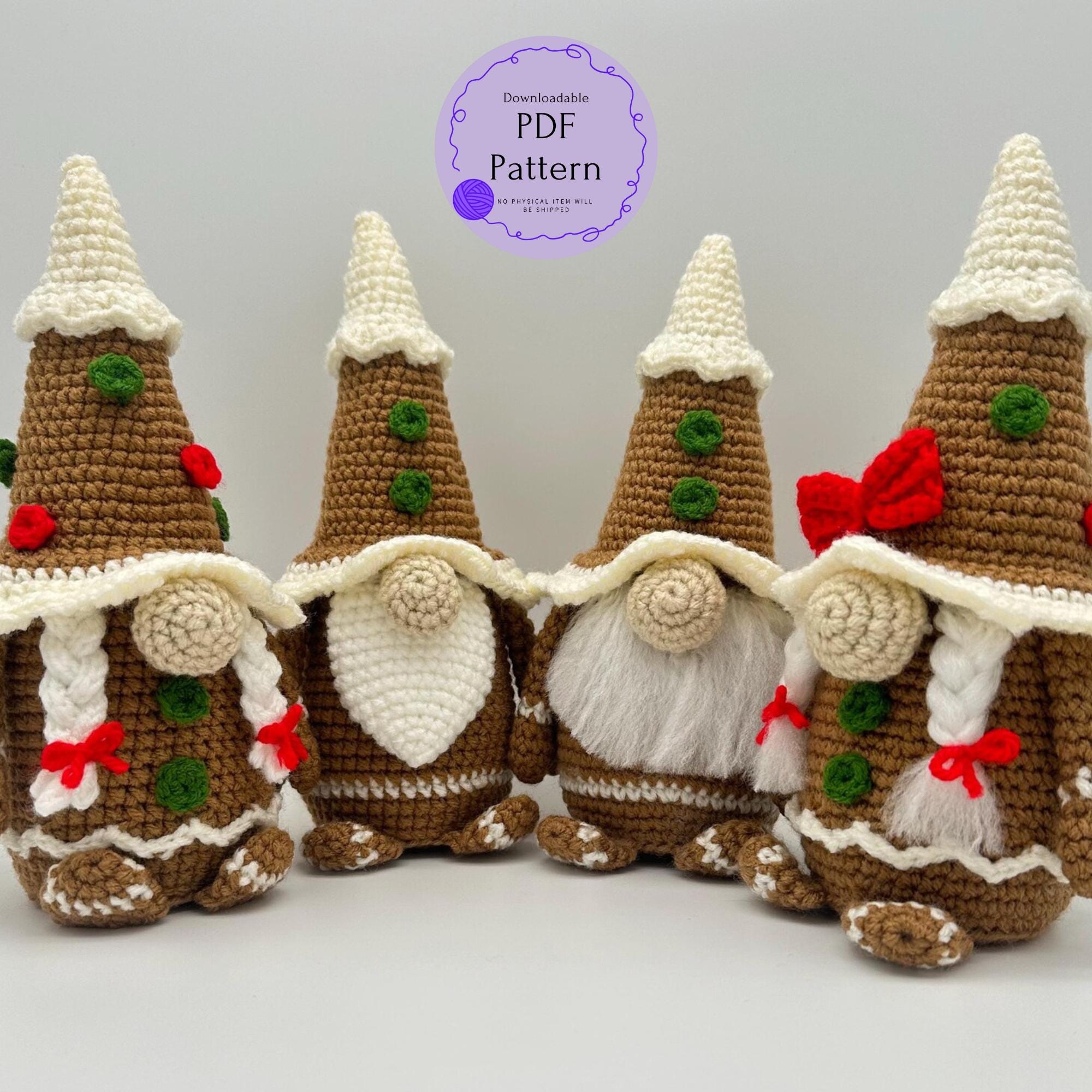 39 Christmas Gnome Crochet Patterns for Cozy Holiday Decorating 16 Gingerbread Gnome Crochet Pattern Amigurumi Christmas