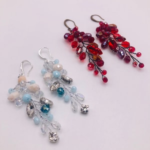 Handmade earrings / crystal earrings/ party wear earrings/ wedding earrings
