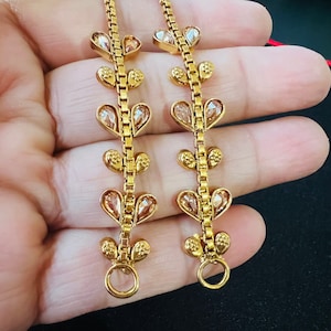 Earring support chain online deals