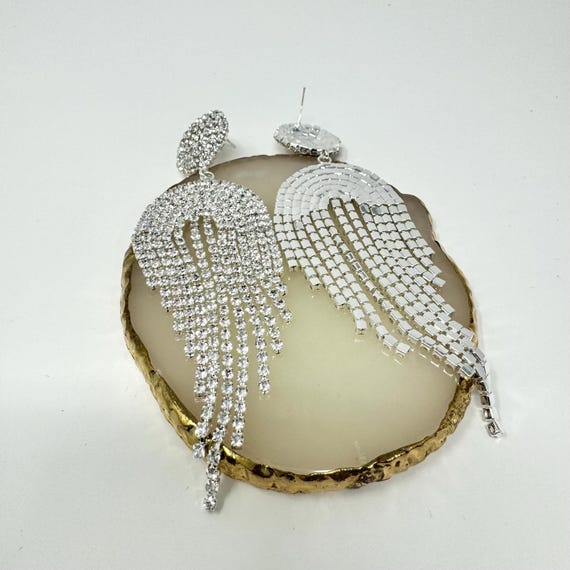 orecchini di cristallo pendenti sposa