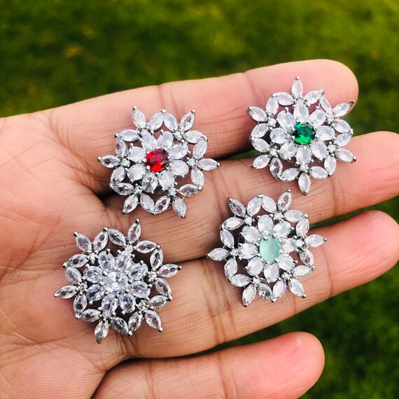 American diamond clearance earrings price