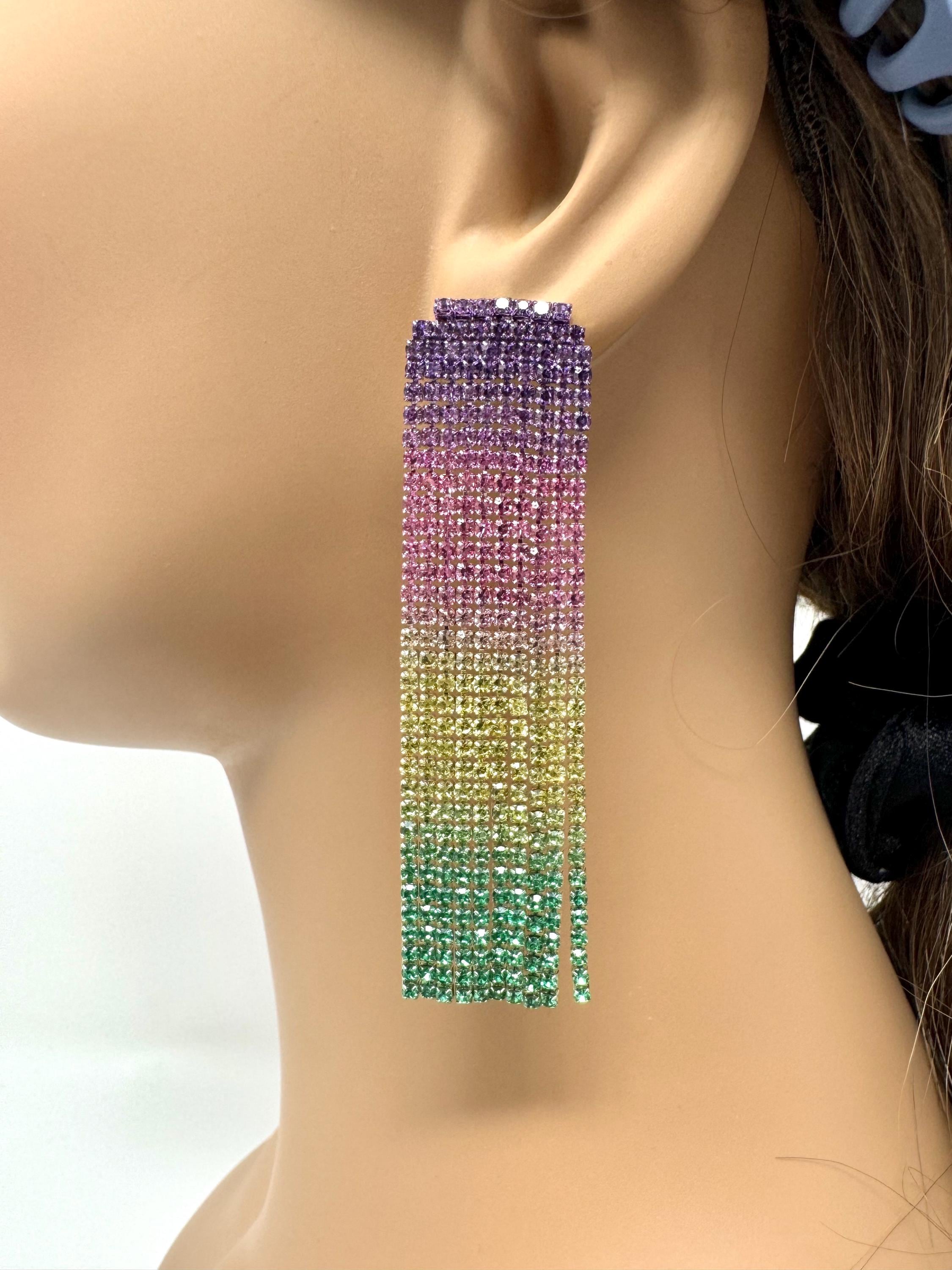 Multicolored crystal chandelier - Etsy 日本