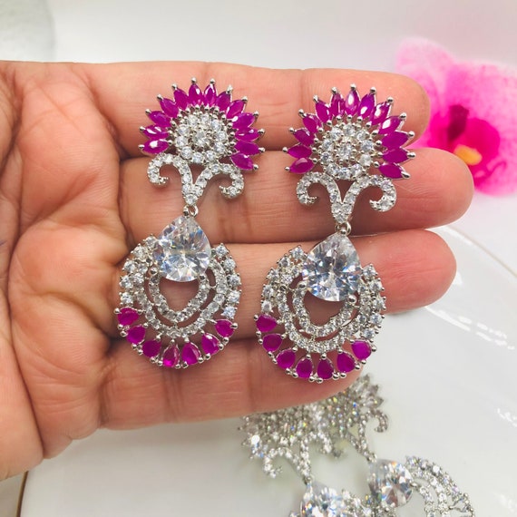 American Diamond Earrings Online | Buy Earrings Online NZ - L.S Jewels