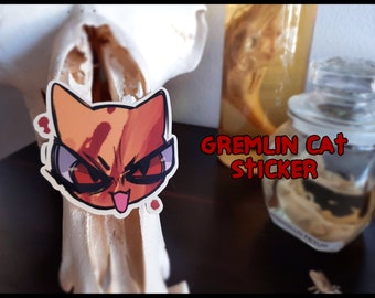Gremlin Cat Sticker