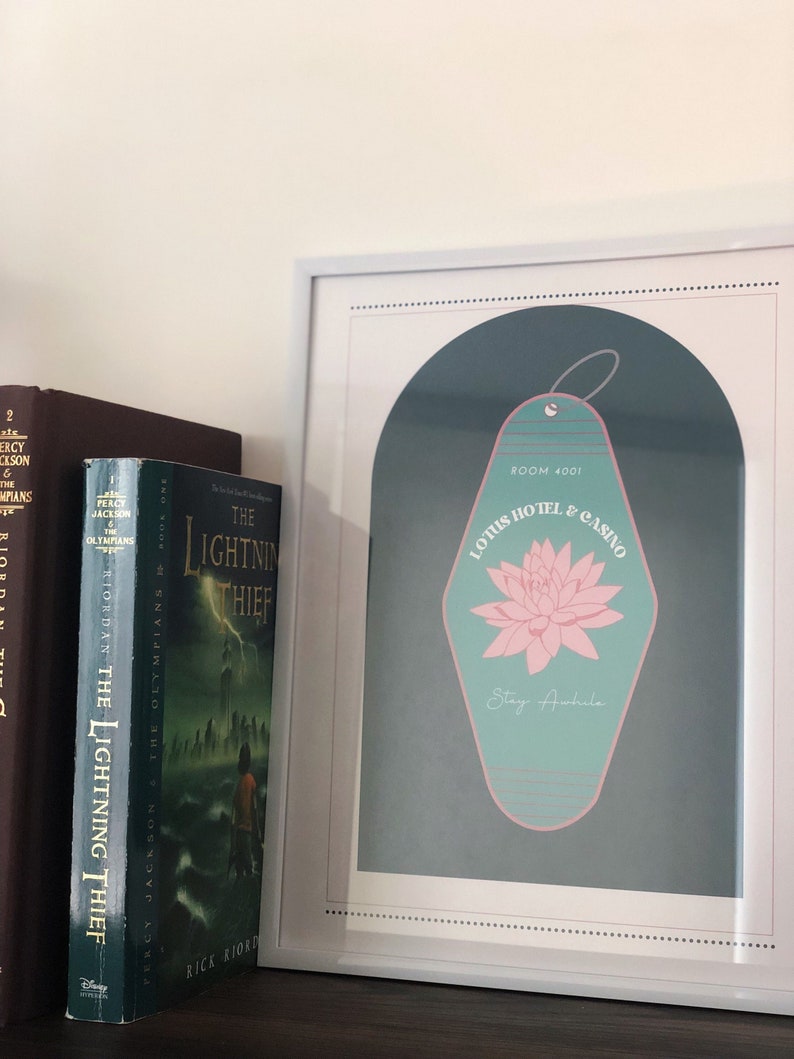 Lotus Hotel Percy Jackson Inspired Print 8.5x11 Etsy