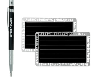 Etch A Pass - Steel Plates for Master Password and Crypto Seed Phrase Storage - Easy and Precise Engraving for Password Managers