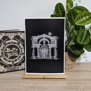 Buffy the Vampire Slayer Sunnydale High School Arte Impressão, Decoração de Parede, Arte de Parede. Vampiros, Demônios, Anjo, Spike, LA, Quadrinhos, Sobrenatural