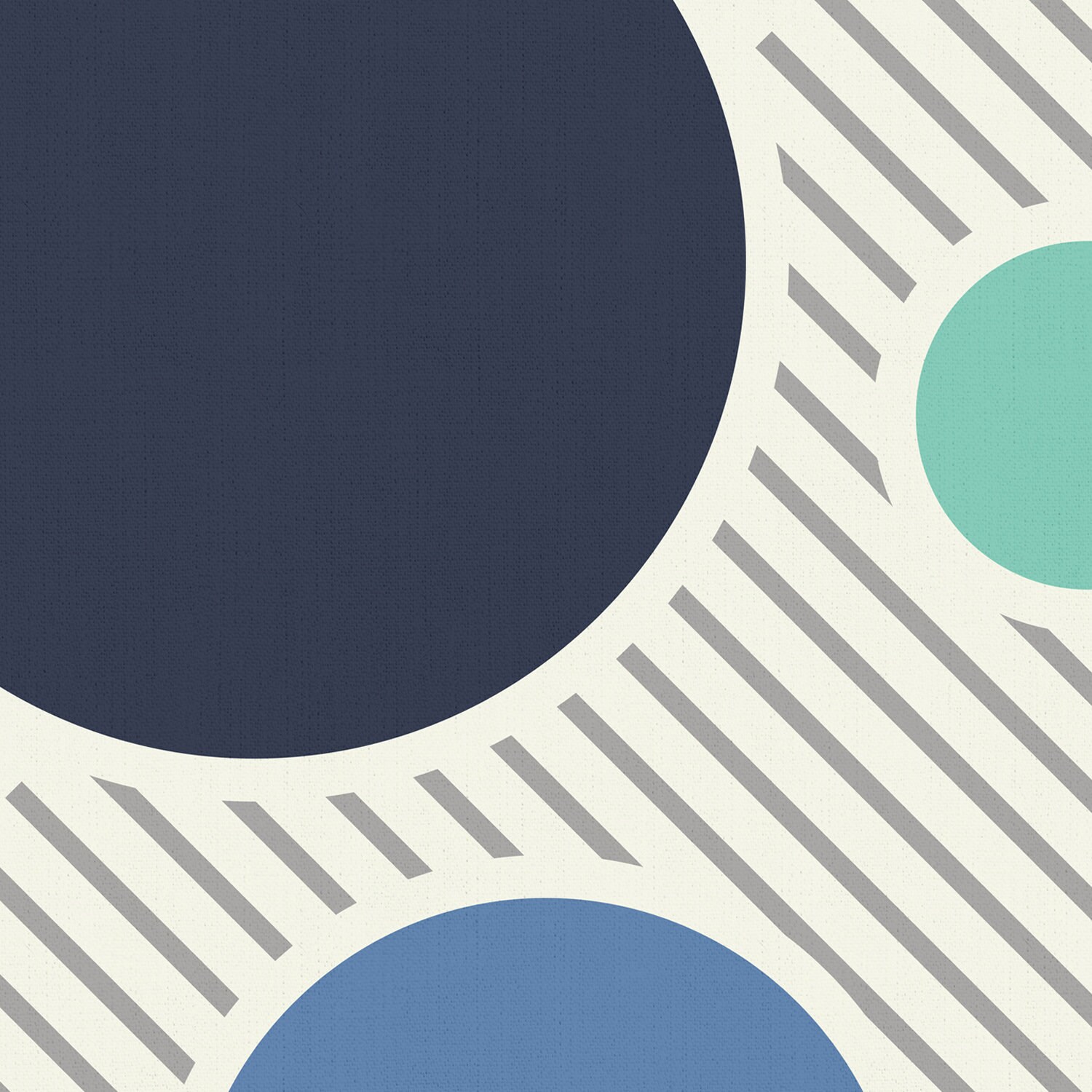 Modern Geometric Premium Framed Canvas Wall Art Circles On Diagonal Lines 1 Digital Prints Art