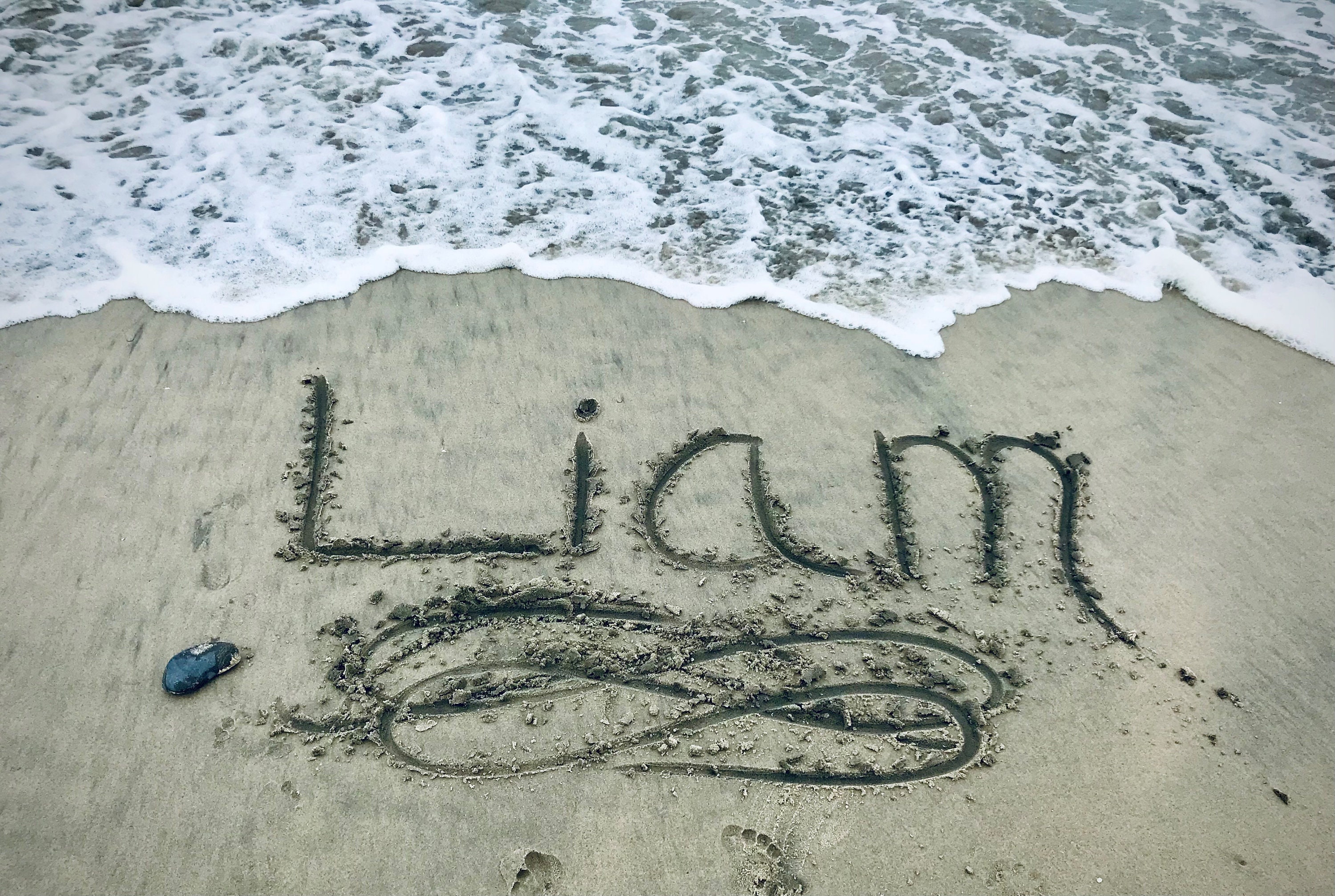 Custom Beach Cards With Names in the Sand - Etsy