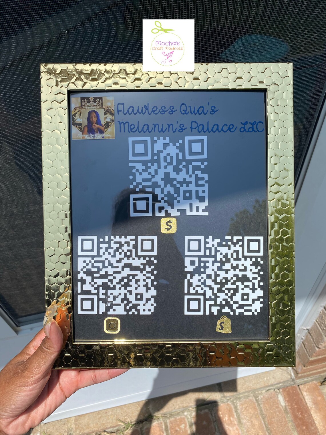 Plaque de code QR personnalisée w/ Cadre | Etsy