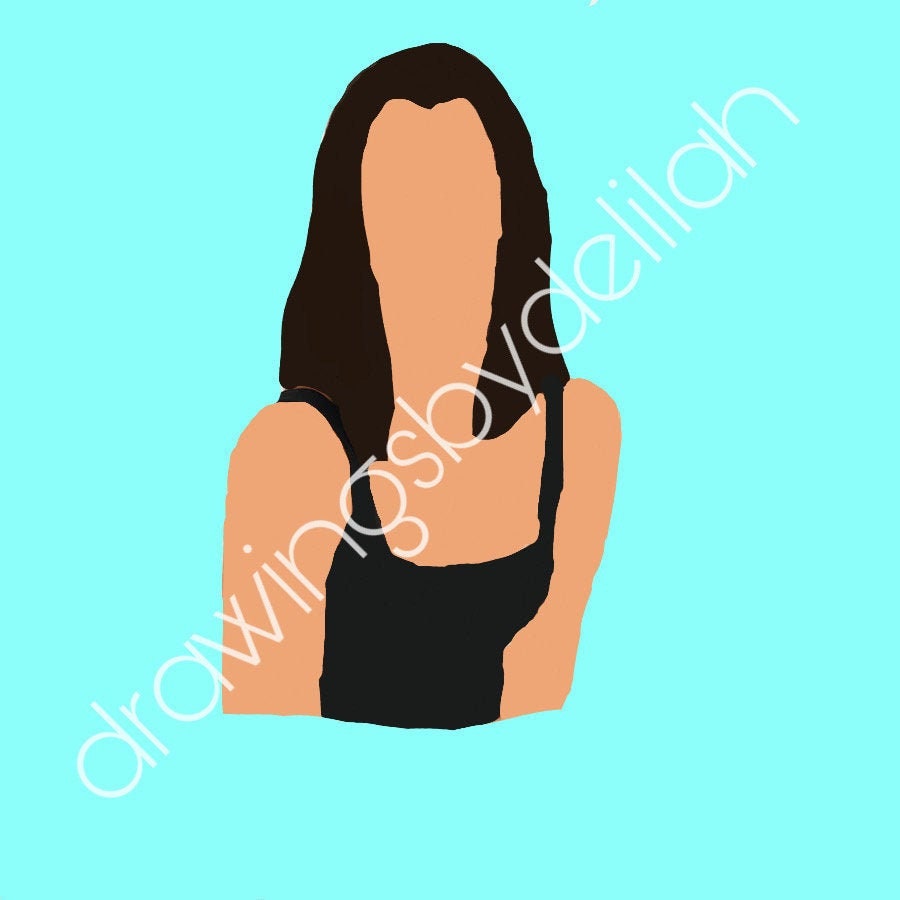 Digital Drawing Charli Damelio Downloadable Artwork - Etsy