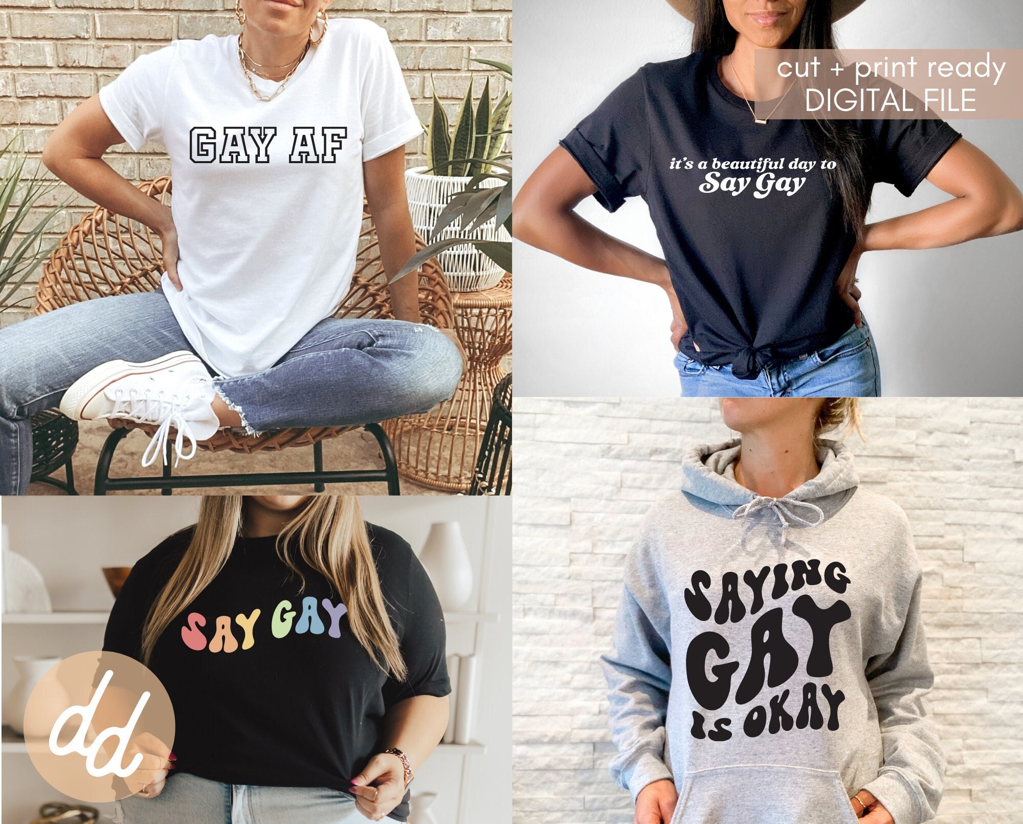Say Gay SVG Bundle Cut File Lgbtq SVG Pride SVG Commercial - Etsy Australia