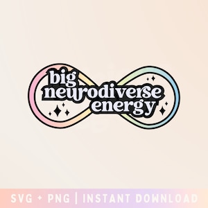 Neurodiversity SVG Cut File, Embrace neurodiversity SVG, Autism SVG, Adhd Svg - Commercial Use, Digital File